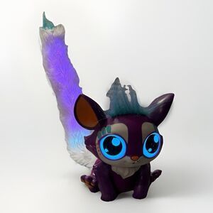 Mattel Lil Gleemerz Light Up Tail Amiglow Lemur-Talks & Lights Up-works-4-3/4" H